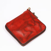 Load image into Gallery viewer, Retro Leather Zipper Wallet