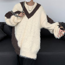 Load image into Gallery viewer, Contrast Patchwork Loose Sweater