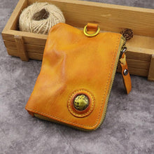 Load image into Gallery viewer, Retro Card Holder Genuine Leather Wallet