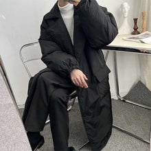 Load image into Gallery viewer, Suit Collar Mid Length Thickened Jacket