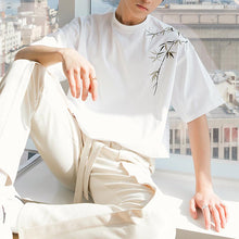 Load image into Gallery viewer, Bamboo Embroidered Short Sleeve T-Shirt