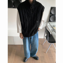 Load image into Gallery viewer, Winter Vintage Zip Turtleneck Knit Vest