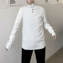 Load image into Gallery viewer, Button Turtleneck Bottoming Sweater