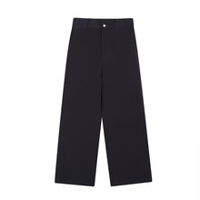 Load image into Gallery viewer, Simple Straight Leg Solid Color Wide Leg Trousers
