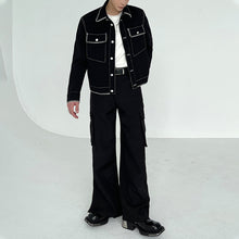 Load image into Gallery viewer, Topstitched Contrast Design Jackets
