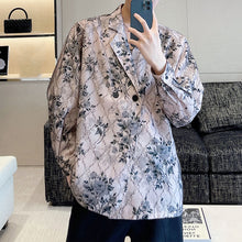 Load image into Gallery viewer, Floral Print Long-sleeve Shirt