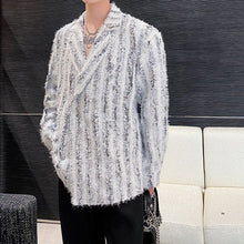Load image into Gallery viewer, Fringed Double-breasted Thin Shirt