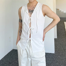 Load image into Gallery viewer, Lace-Up Slim Tank Top