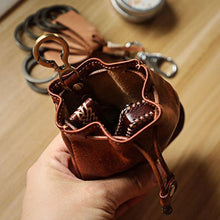 Load image into Gallery viewer, Retro Leather Coin Bag Storage Bag
