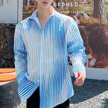 Load image into Gallery viewer, Thin Blue And White Gradient Stripe Shirt