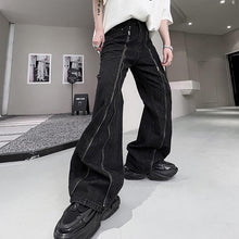 Load image into Gallery viewer, High Waist Zipper Trim Flared Jeans