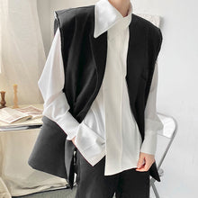 Load image into Gallery viewer, Raw-Edge Deconstructed Suit Vest