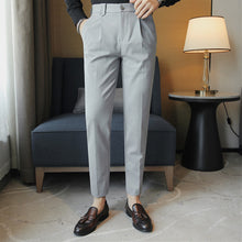 Load image into Gallery viewer, British Casual Slim Suit Pants