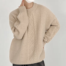 Load image into Gallery viewer, Twist Crew Neck Knitted Sweater