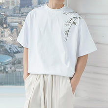 Load image into Gallery viewer, Bamboo Embroidered Short Sleeve T-Shirt