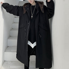 Load image into Gallery viewer, Canvas Hooded Mid-length Trench Coat