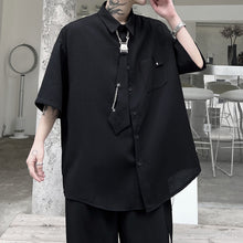 Load image into Gallery viewer, Tie Waffle Short Sleeve Shirt