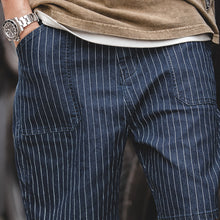 Load image into Gallery viewer, Denim Striped Shorts