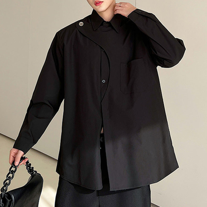 Asymmetrical Long Sleeve Top Soft Stretchy Fabric