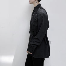 Load image into Gallery viewer, Lace Up Cargo Long Sleeve Shirt