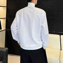 Load image into Gallery viewer, Irregular Metal Zipper Half Turtleneck Sweater