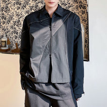 Load image into Gallery viewer, Irregular Stitching Casual Lapel Jacket