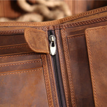 Load image into Gallery viewer, Men's Leather Retro Wallet
