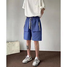 Load image into Gallery viewer, Drawstring Straight Large Pocket Cargo Cropped Shorts