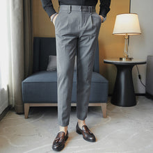 Load image into Gallery viewer, British Casual Slim Suit Pants