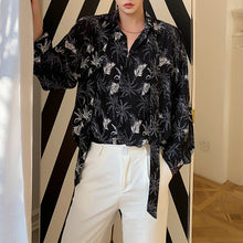 Load image into Gallery viewer, Coconut Leaf Print Long Sleeve Shirt