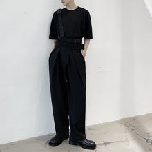 Load image into Gallery viewer, One-side Strap Decoration Short-sleeved T-shirt