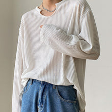 Load image into Gallery viewer, Thin V-neck Loose T-shirt