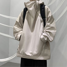 Load image into Gallery viewer, Solid Color Hooded Loose Jacket