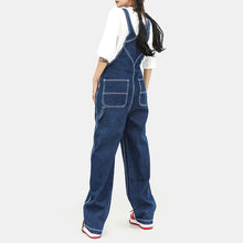 Load image into Gallery viewer, Retro Distressed Loose Overalls
