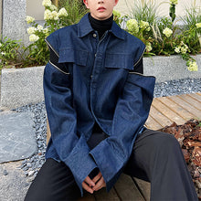 Load image into Gallery viewer, Zipper Removable Denim Jacket