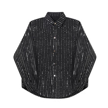 Load image into Gallery viewer, Glitter Stripe Stage Show Long Sleeve Shirt