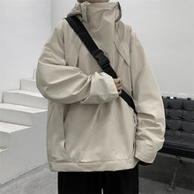 Load image into Gallery viewer, Solid Color Hooded Loose Jacket