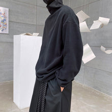 Load image into Gallery viewer, Dark Thick High Collar Casual Sweatshirt