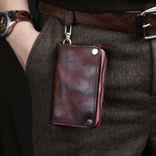 Load image into Gallery viewer, Retro Handmade Leather Wallet Key Bag