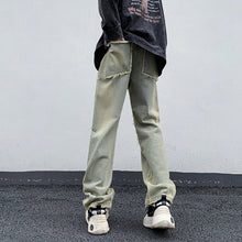 Load image into Gallery viewer, Straight Leg Loose Fit Frayed Wash Jeans