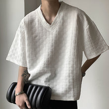 Load image into Gallery viewer, Solid V-Neck Pullover Half Sleeve T-Shirt