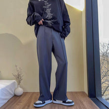 Load image into Gallery viewer, Drape Slit Straight Leg Trousers