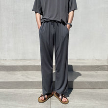 Load image into Gallery viewer, Thin Solid Short Sleeve T-Shirt And Pant Set