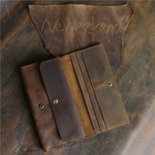 Load image into Gallery viewer, Retro Bifold Minimalist Leather Wallet