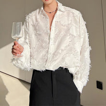 Load image into Gallery viewer, Feather Tassel Thin Long Sleeve Shirt