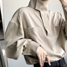 Load image into Gallery viewer, Thick Stand Collar Loose Shirt