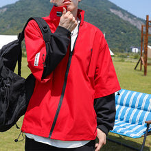 Load image into Gallery viewer, Outdoor Stand Collar Fake Two Piece Jacket
