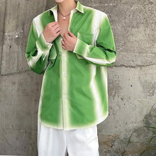 Load image into Gallery viewer, Green Gradient Long Sleeve Shirt