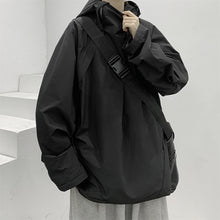 Load image into Gallery viewer, Solid Color Hooded Loose Jacket