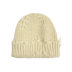 Raw Edge Knitted Hat